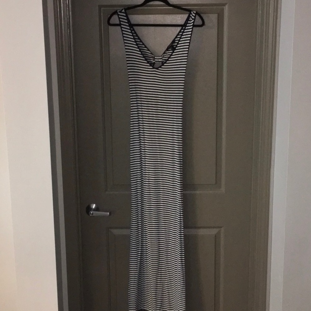 Navy/White Maxi Dress